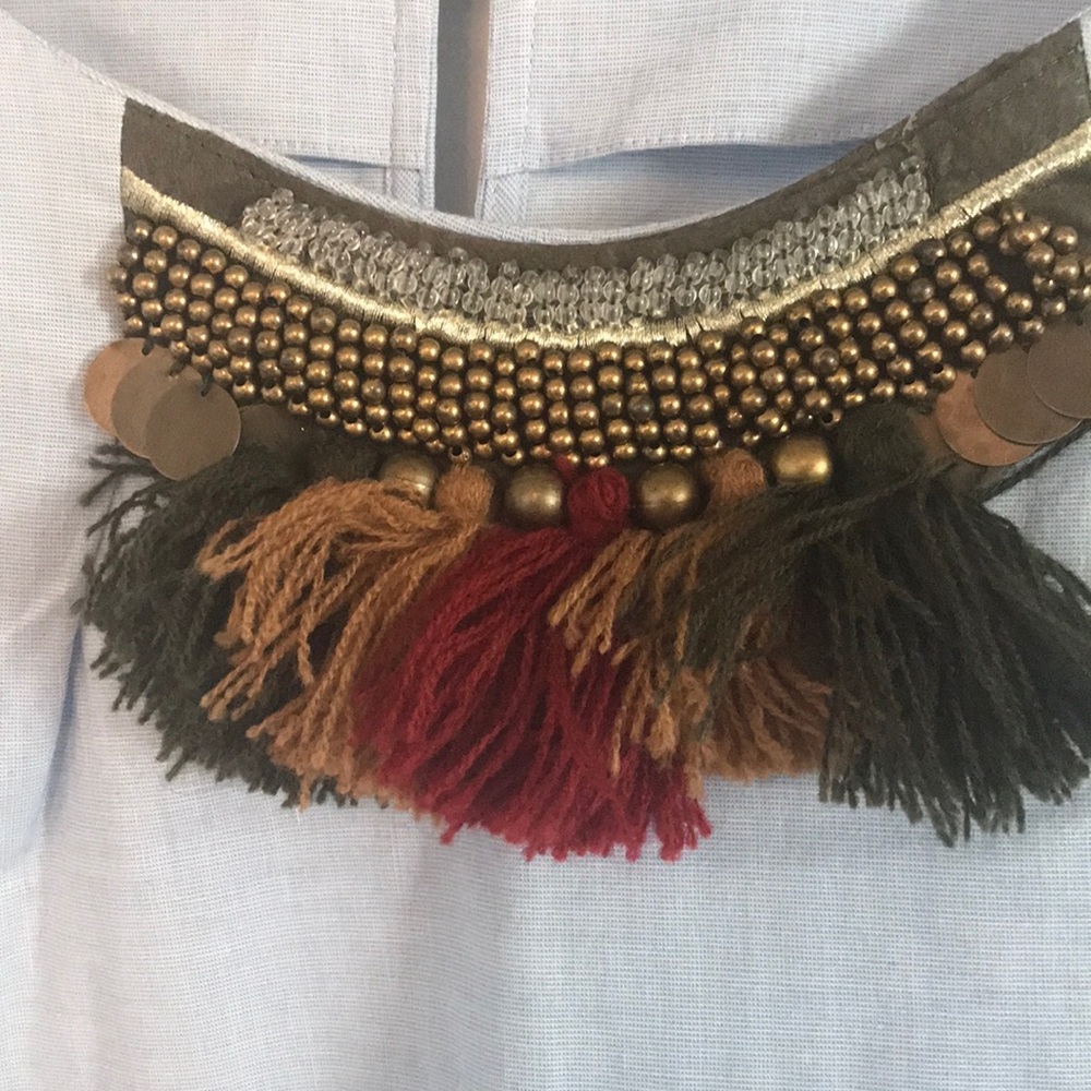 Zara Basic Collection Light Blue Blouse - image 2